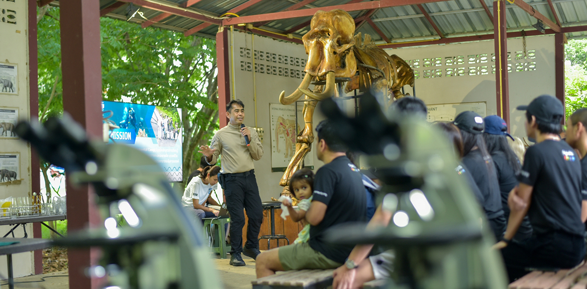 กิิจกรรมเรียนรู้และส่งเสริมการอนุรักษ์สิิ่งแวดล้อม ณ ศูนย์อนุรักษ์ช้างไทยเขาใหญ่