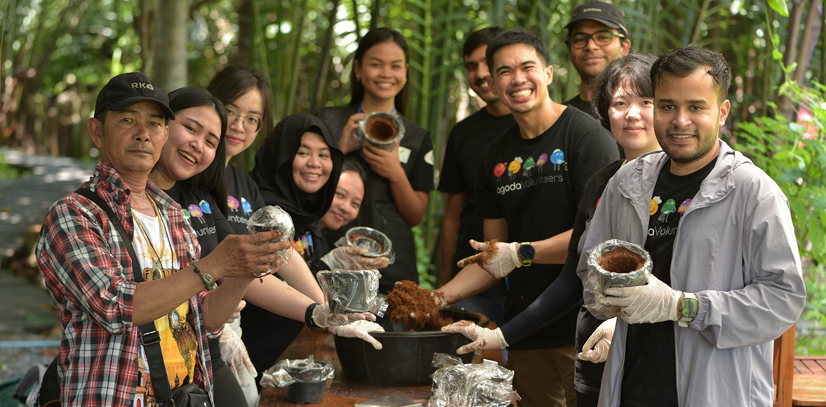 WWFxAgoda - กิิจกรรมเรียนรู้วิถีชุมชนบางกะเจ้้า ณ ศูนย์การเรียนรู้บ้านบางกระสอบ(หอมป่าจาก)