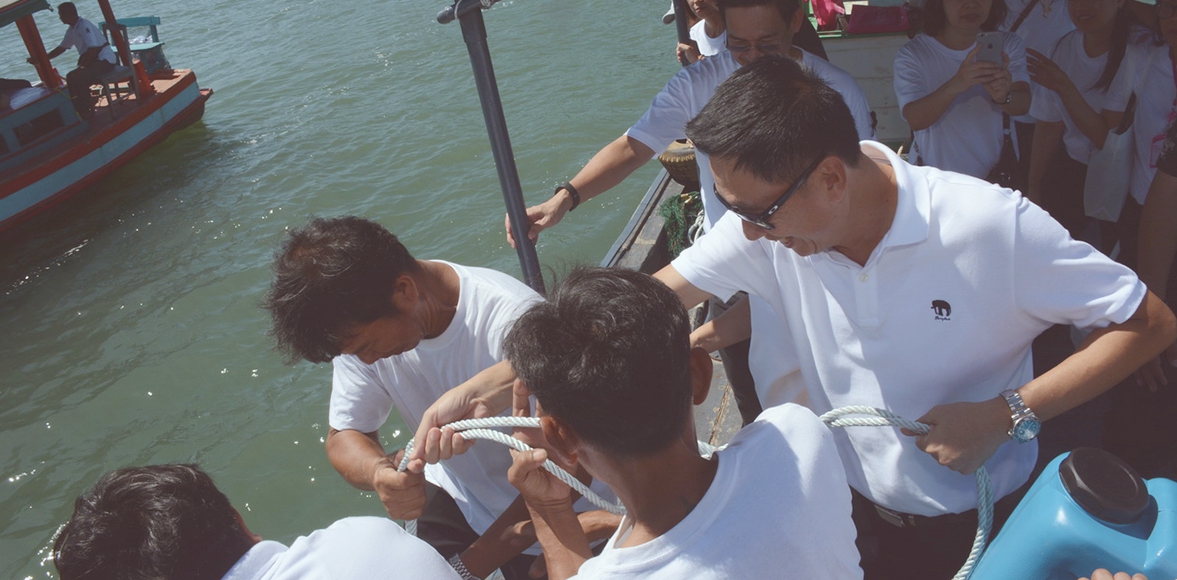 โครงการชุมชนประชารัฐสีชมพู ปี 1 : สานสัมพันธ์ชุมชนบ้านเกาะจิก โดย ธนาคารออมสิน